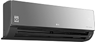 LG Artcool - Colore Nero - Vista Prospettica da sinistra