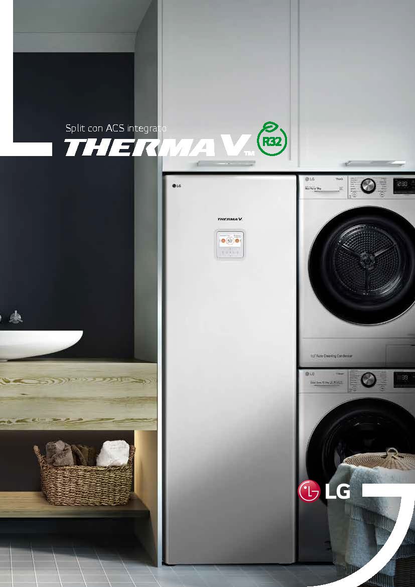 Leaflet LG THERMA V Split R32 con serbatoio ACS integrato